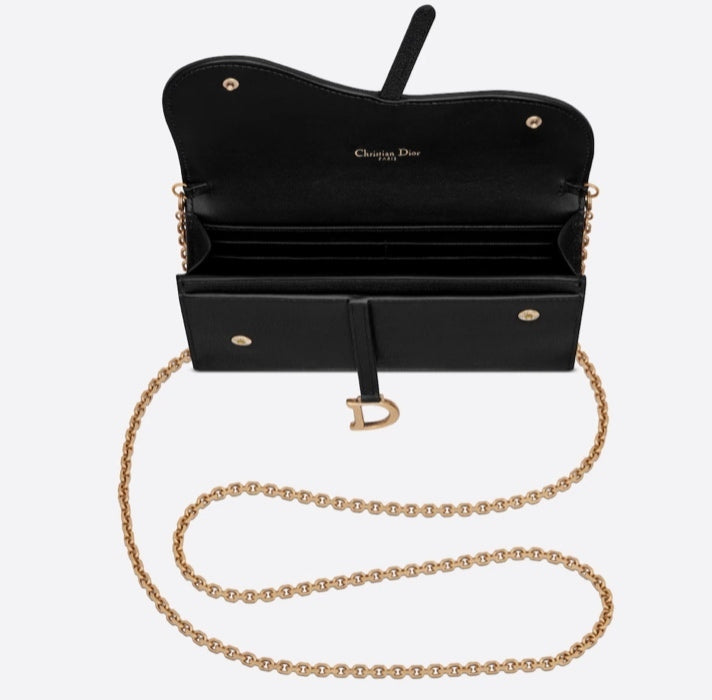 DIOR LONG SADDLE WALLET WITH CHAIN