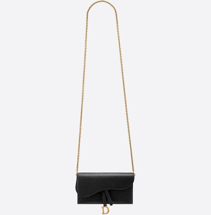 DIOR LONG SADDLE WALLET WITH CHAIN