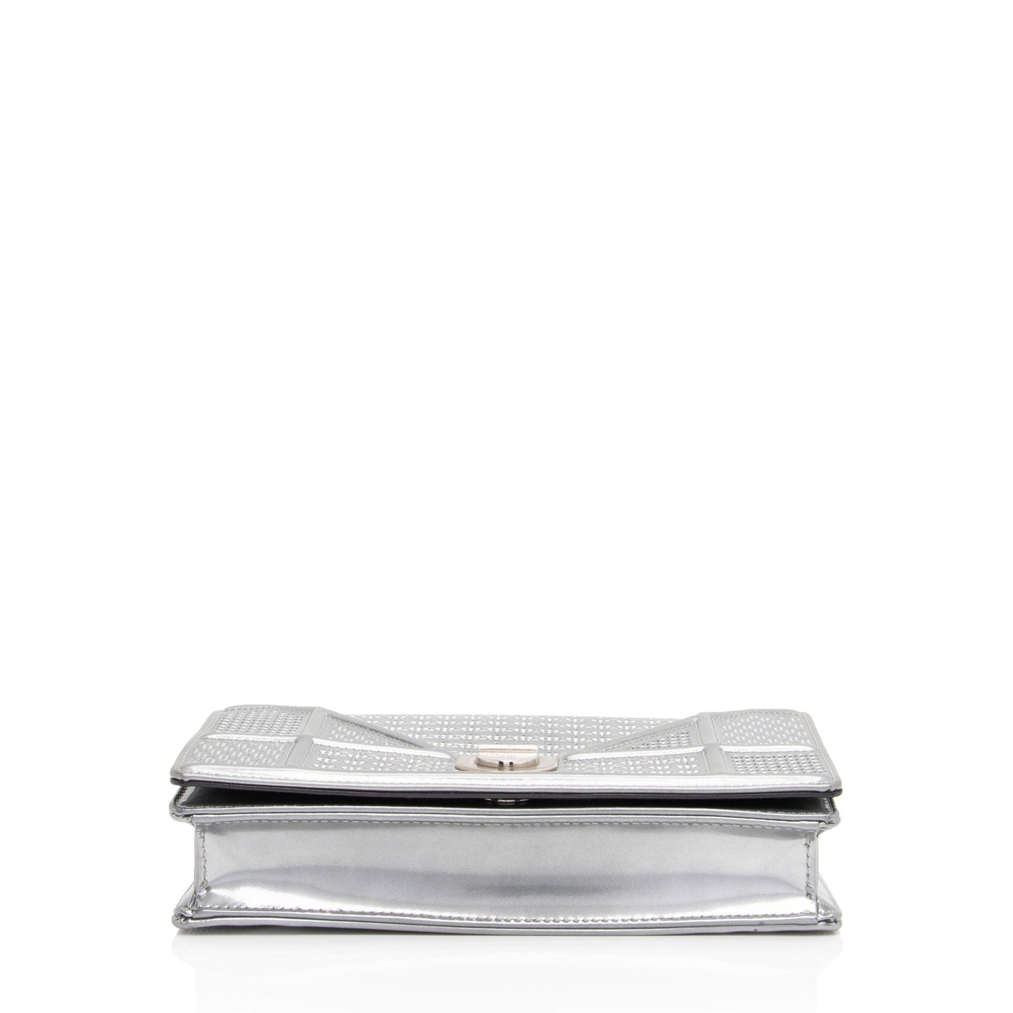 Dior Metallic Calfskin Micro Cannage Diorama Wallet on Chain Bag (SHF-BdR72M)