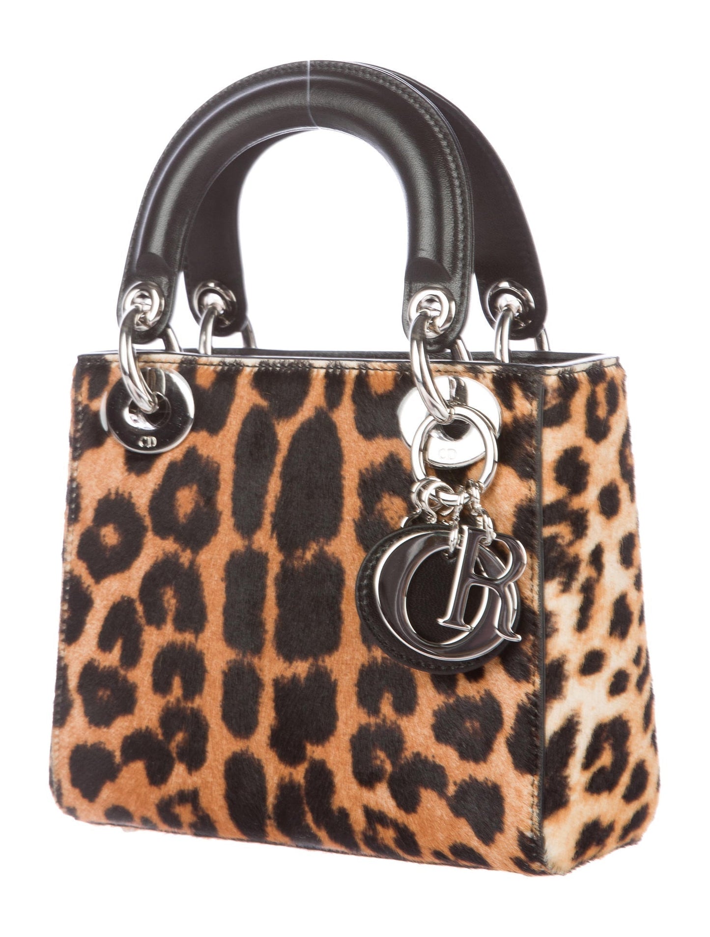 Dior Lady Dior Mini Cheetah Print Bag