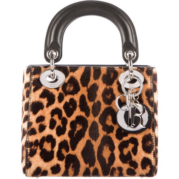 Dior Lady Dior Mini Cheetah Print Bag