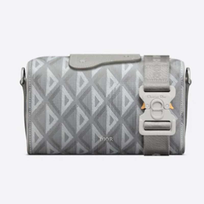 Dior Unisex CD Lingot 22 Bag Dior Gray CD Diamond Canvas