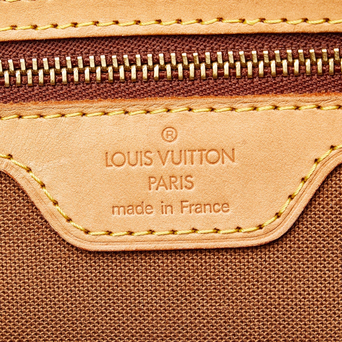 Brown Louis Vuitton Monogram Cabas Piano Tote Bag