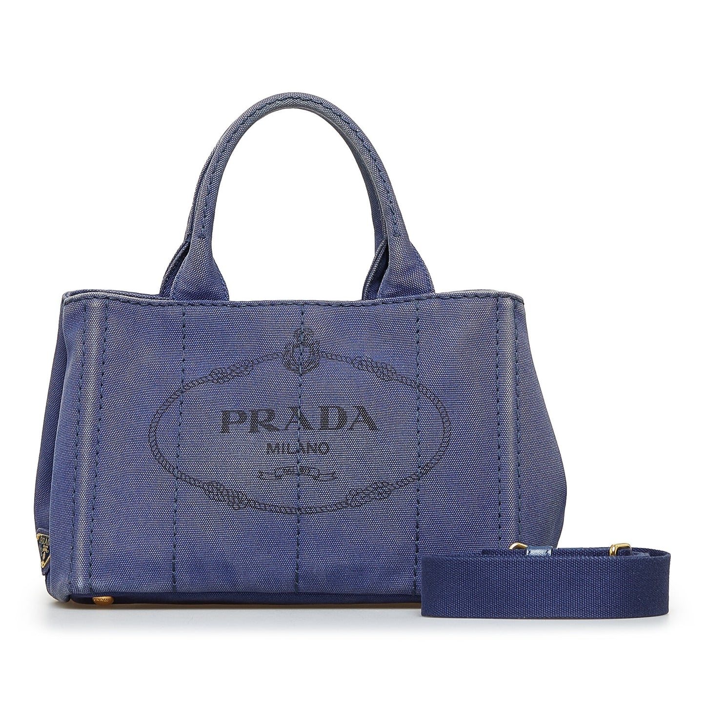 PRADA Canapa Logo Satchel