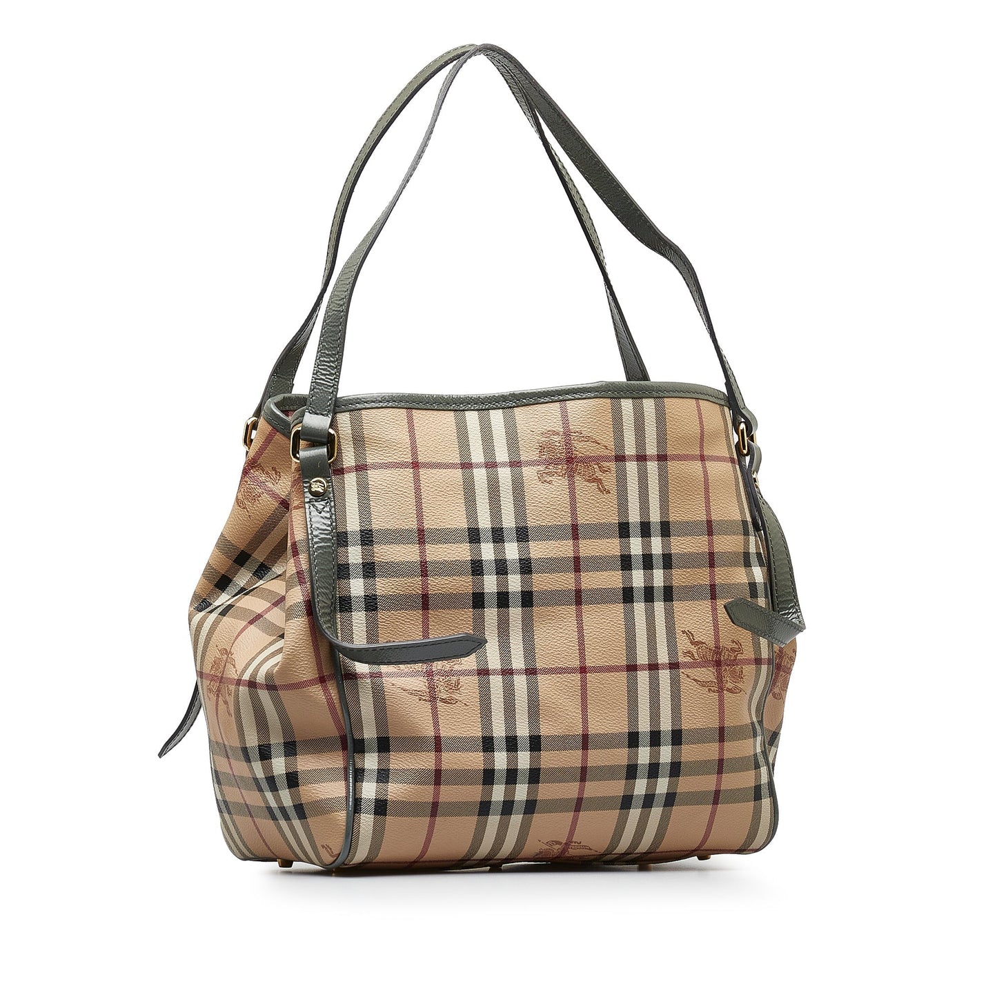 Brown Burberry Haymarket Check Canterbury Tote Bag