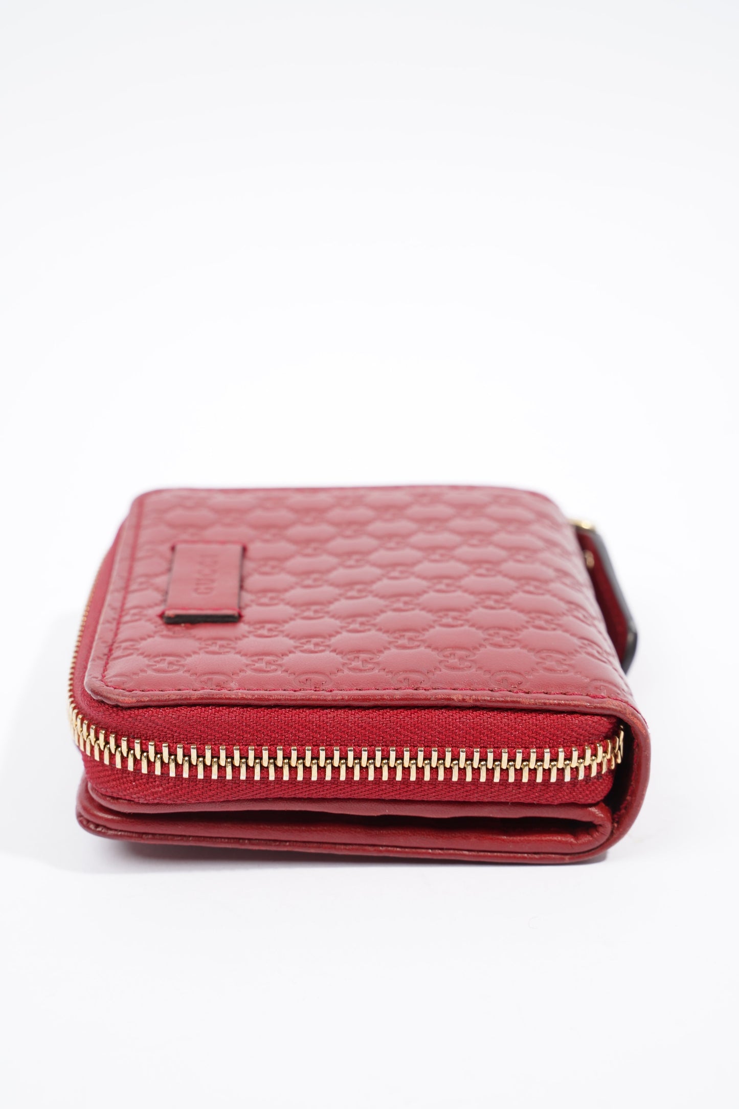 Gucci Bi Fold Wallet Red Leather