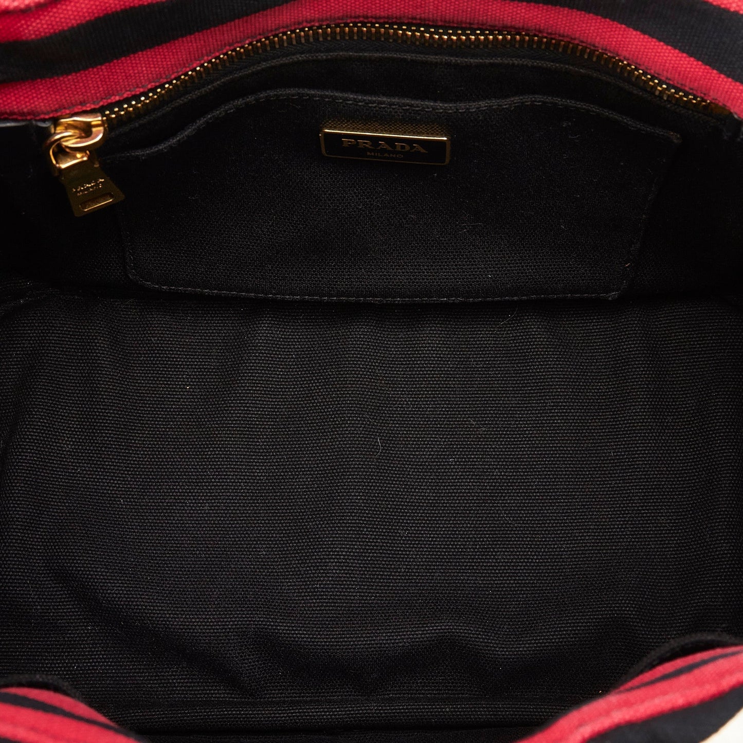 PRADA Canapa Righe Satchel