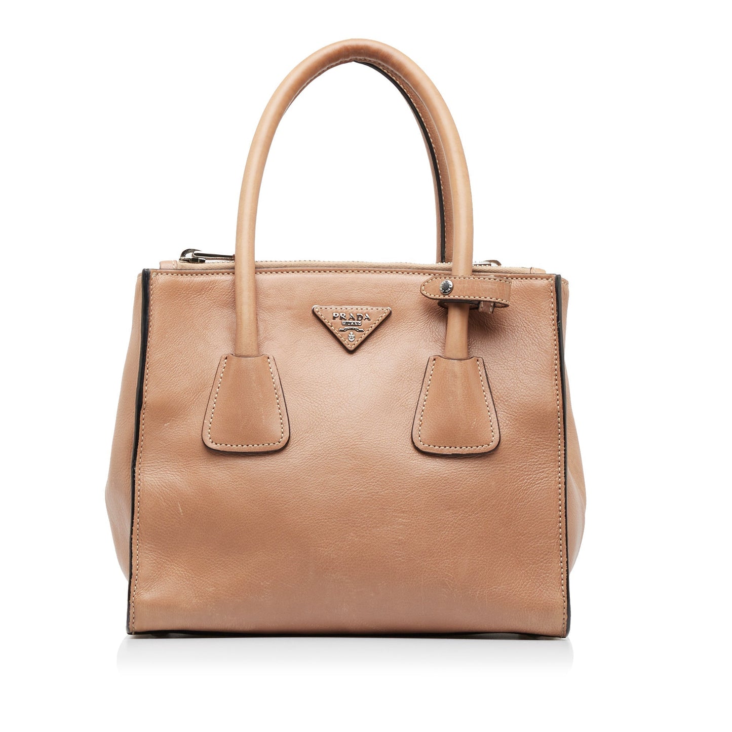 PRADA Glace Calf Twin Pocket Satchel