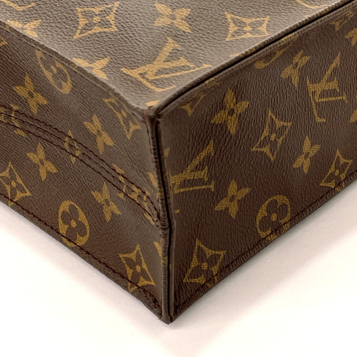 LOUIS VUITTON Tote Bag M51140 Sac Plat Monogram canvas Brown unisex Used