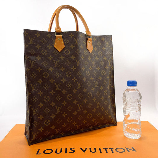 LOUIS VUITTON Tote Bag M51140 Sac Plat Monogram canvas Brown unisex Used