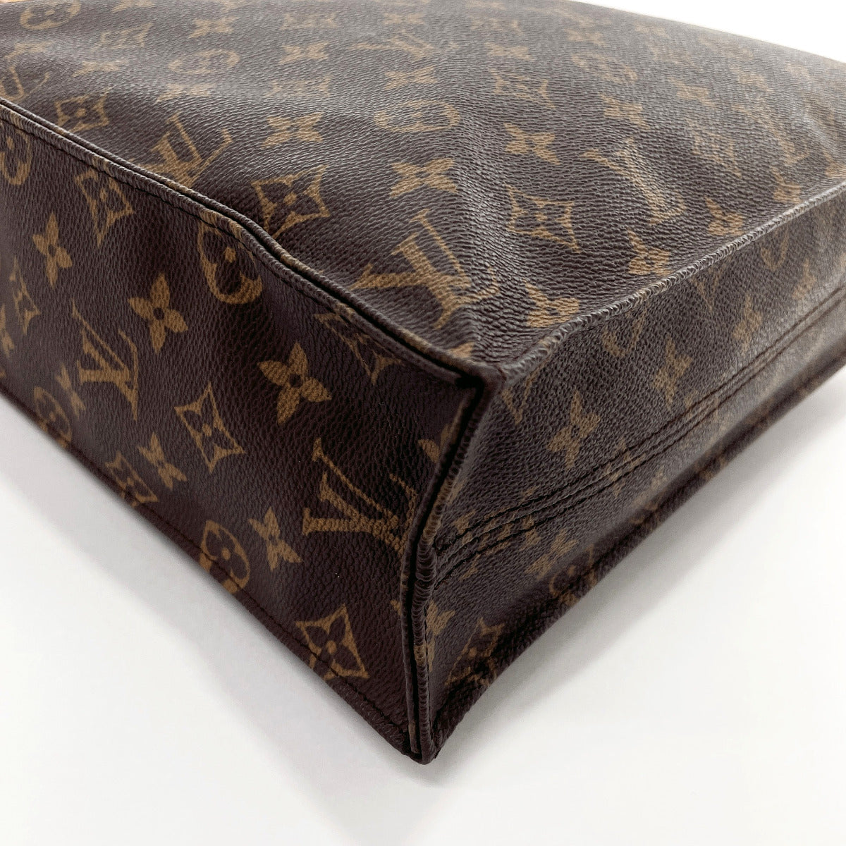 LOUIS VUITTON Tote Bag M51140 Sac Plat Monogram canvas Brown unisex Used