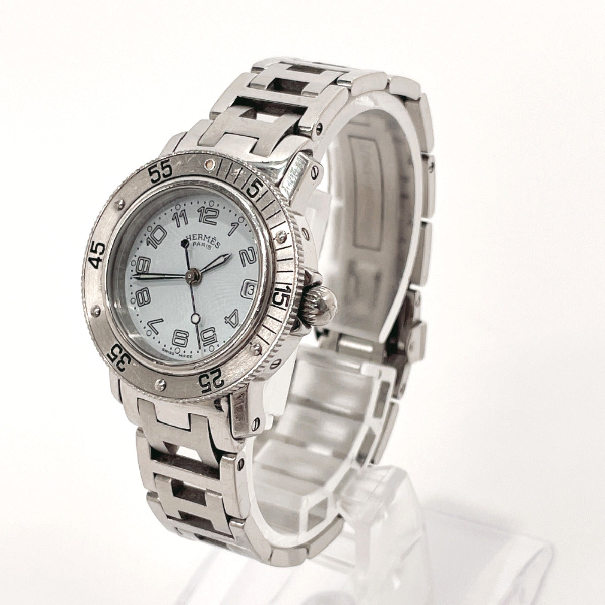 HERMES Watches CL5.210 Clipper diver Stainless Steel/Stainless Steel Silver Silver Women Used