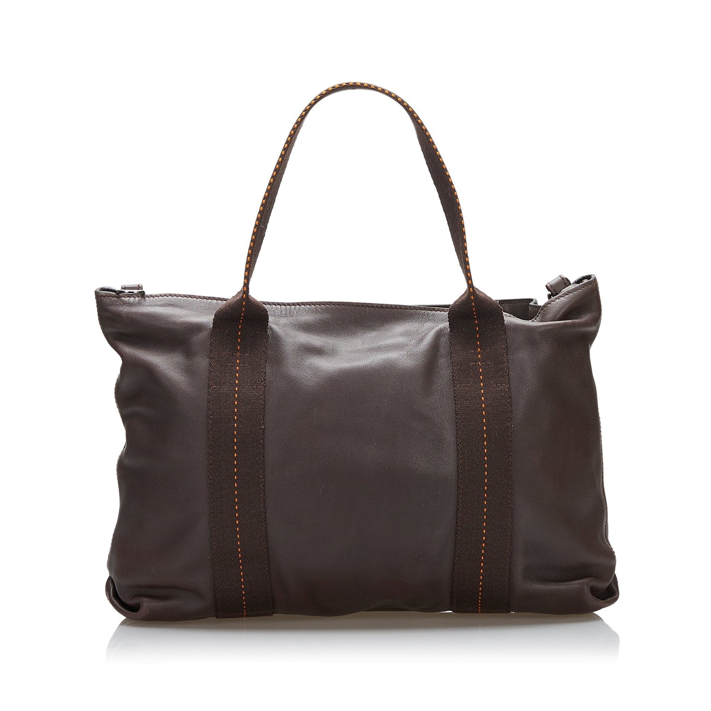 Brown Hermes Caravan Horizontal Tote Bag