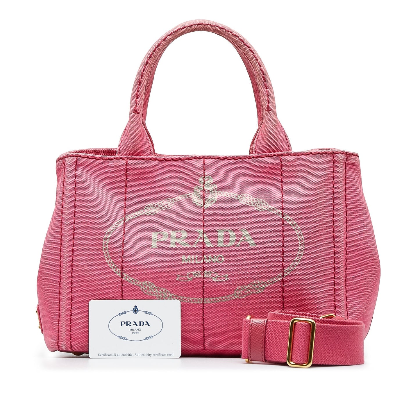 PRADA Canapa Logo Satchel