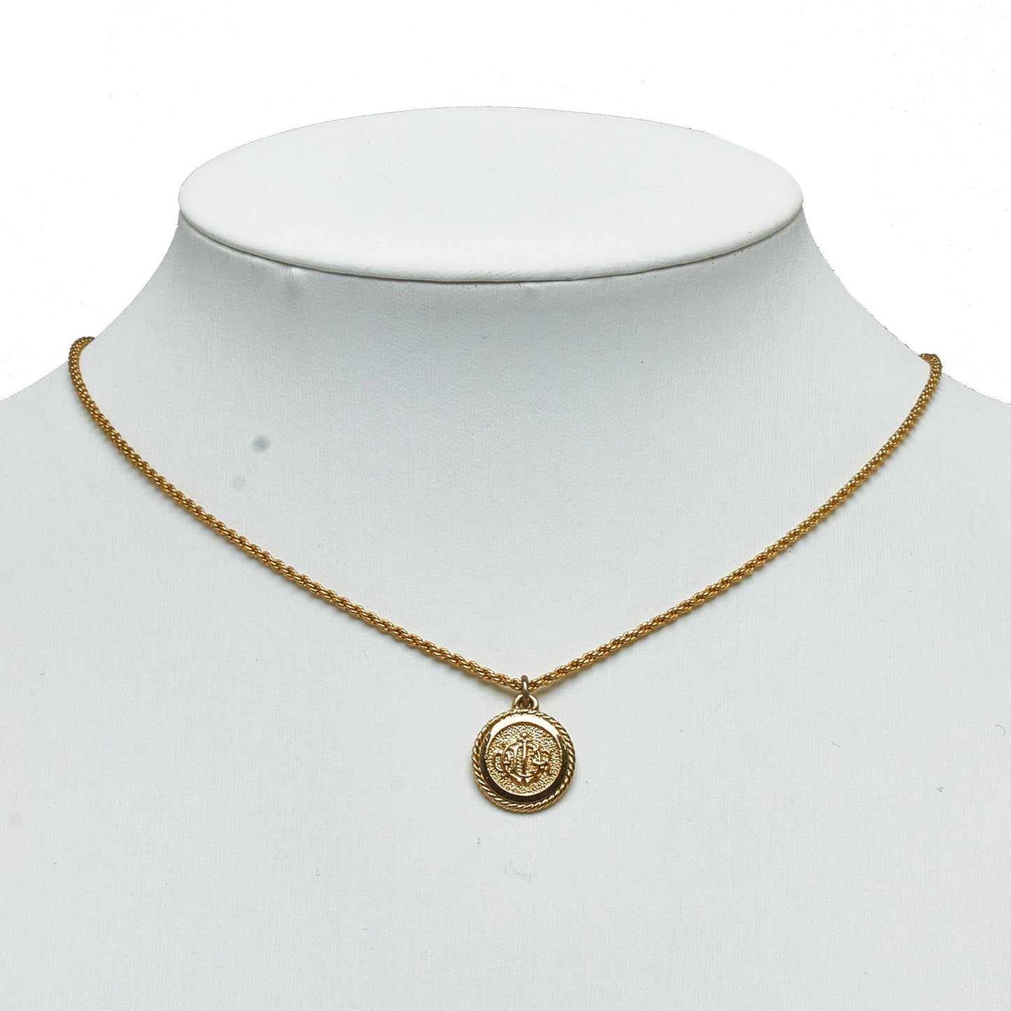 DIOR Gold-Tone Pendant Necklace Costume Necklace