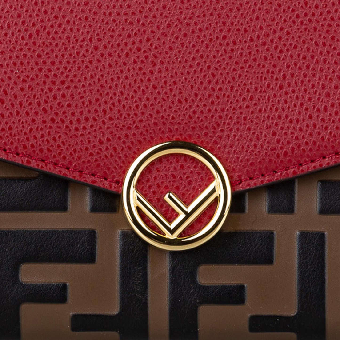 Fendi F is Fendi Zucca Leather Wallet on Chain