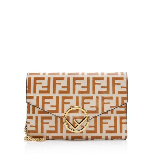 Fendi FF Embossed 1974 Wallet On Chain