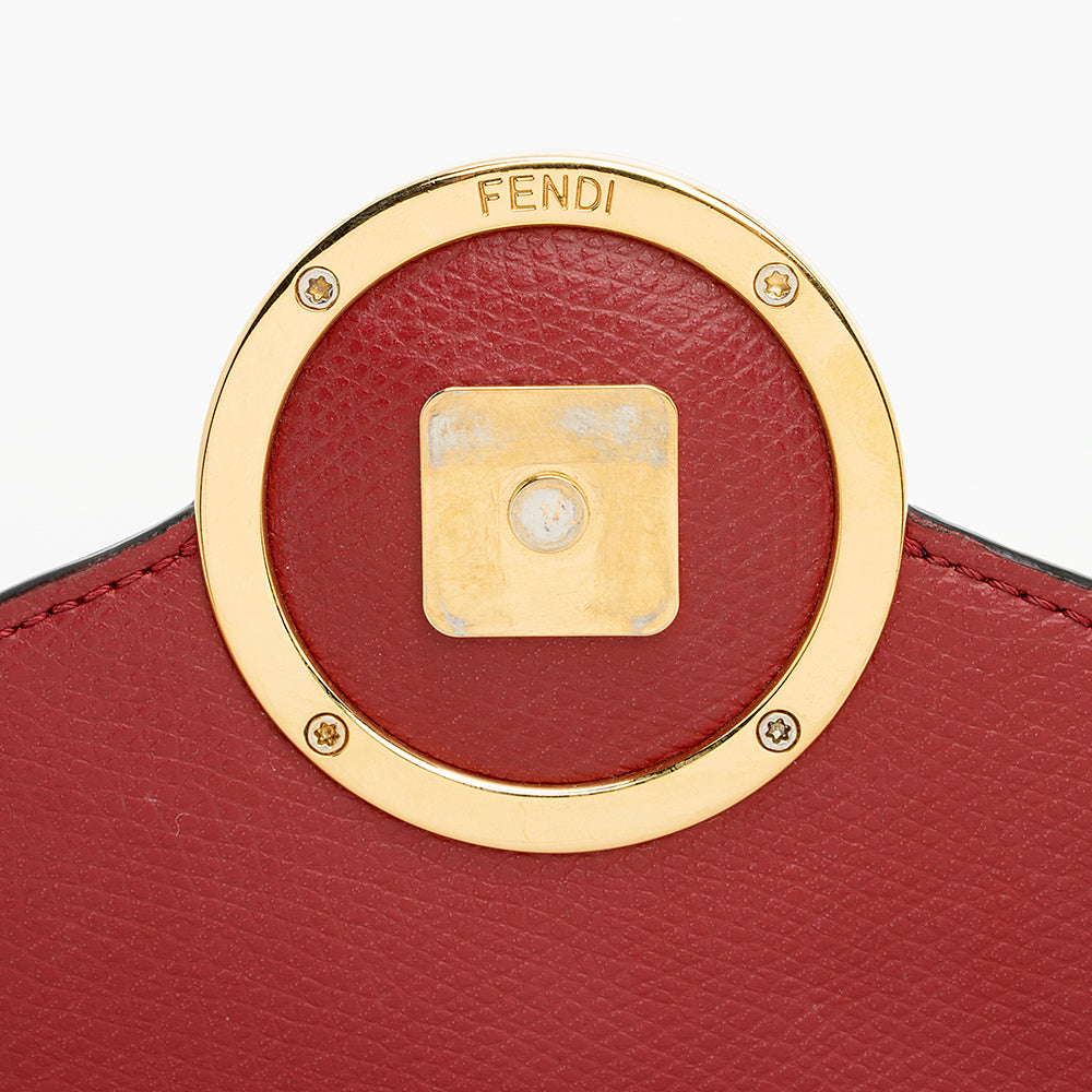 Fendi FF Embossed Calfskin Wallet on Chain Mini Bag (SHF-20480)