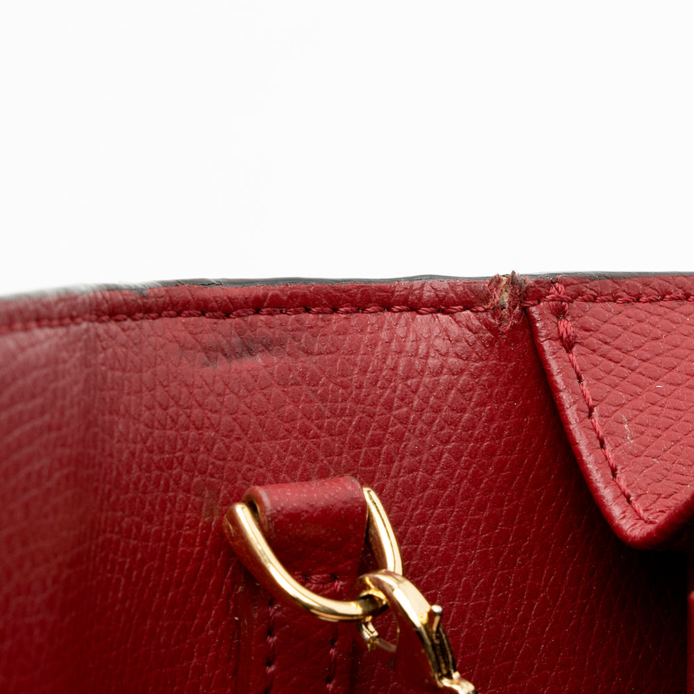 Fendi FF Embossed Calfskin Wallet on Chain Mini Bag (SHF-20480)