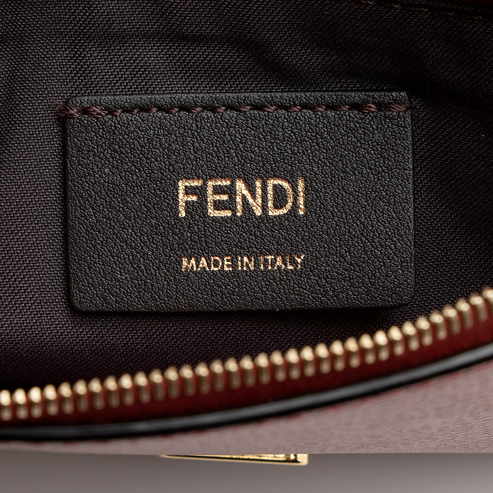 Fendi FF Embossed Calfskin Wallet on Chain Mini Bag