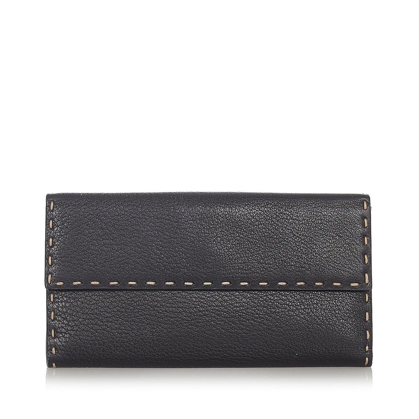 Fendi Selleria Leather Long Wallet