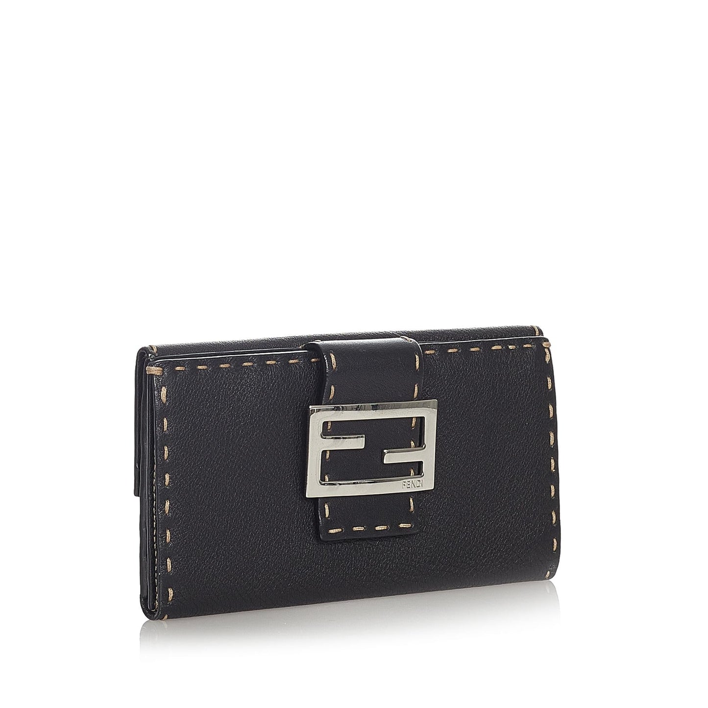 Fendi Selleria Leather Long Wallet