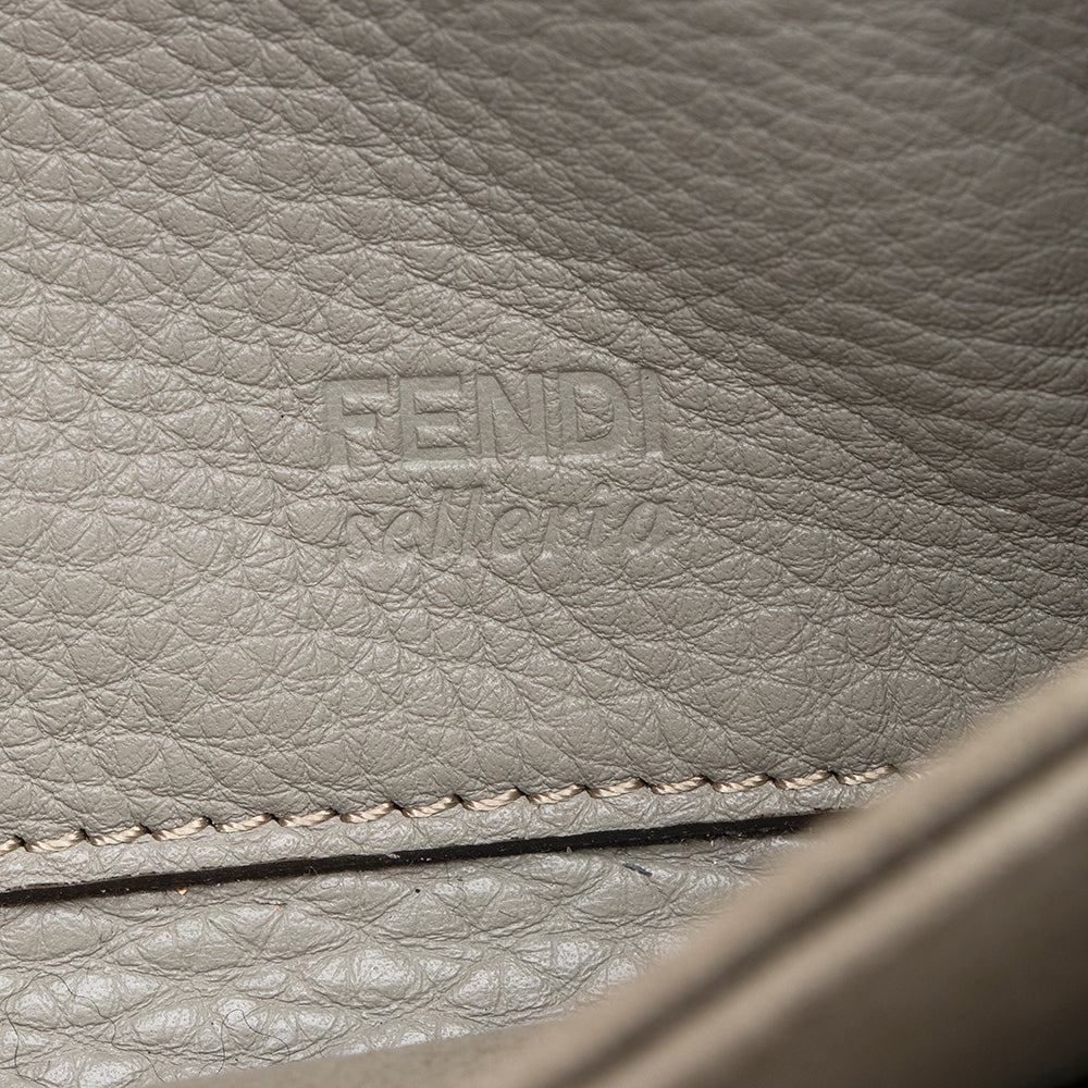 Fendi Selleria Leather Zip Around Wallet