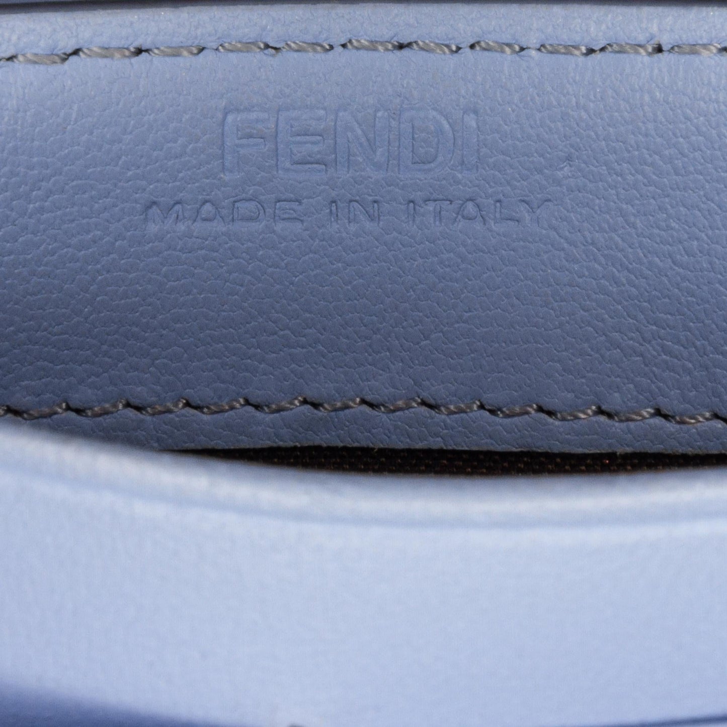 Fendi Zucca Embossed Leather Wallet on Chain (SHG-KieunS)