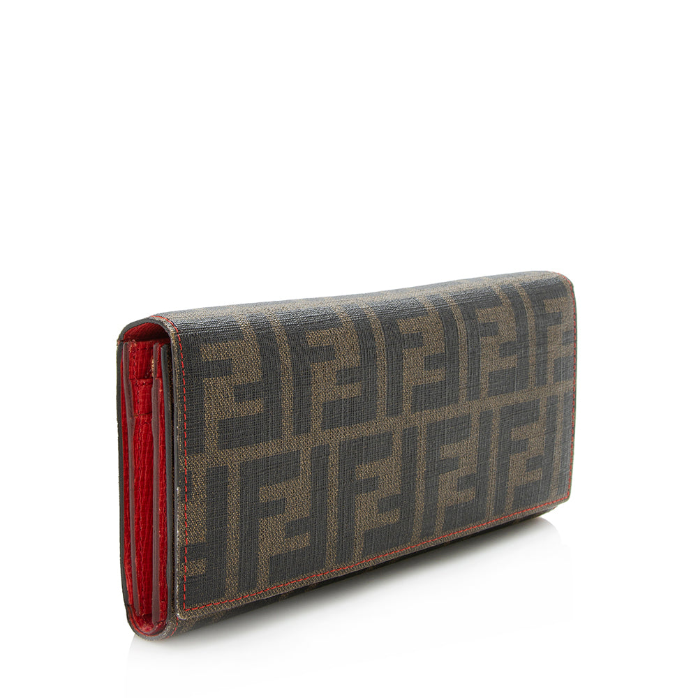 Fendi Zucca Spalmatti Trifold Wallet