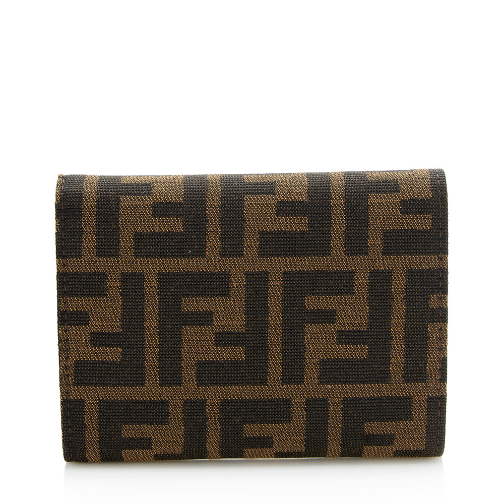 Fendi Zucca Trifold Compact Wallet - FINAL SALE