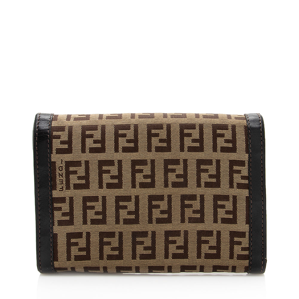 Fendi Zucchino Compact Wallet