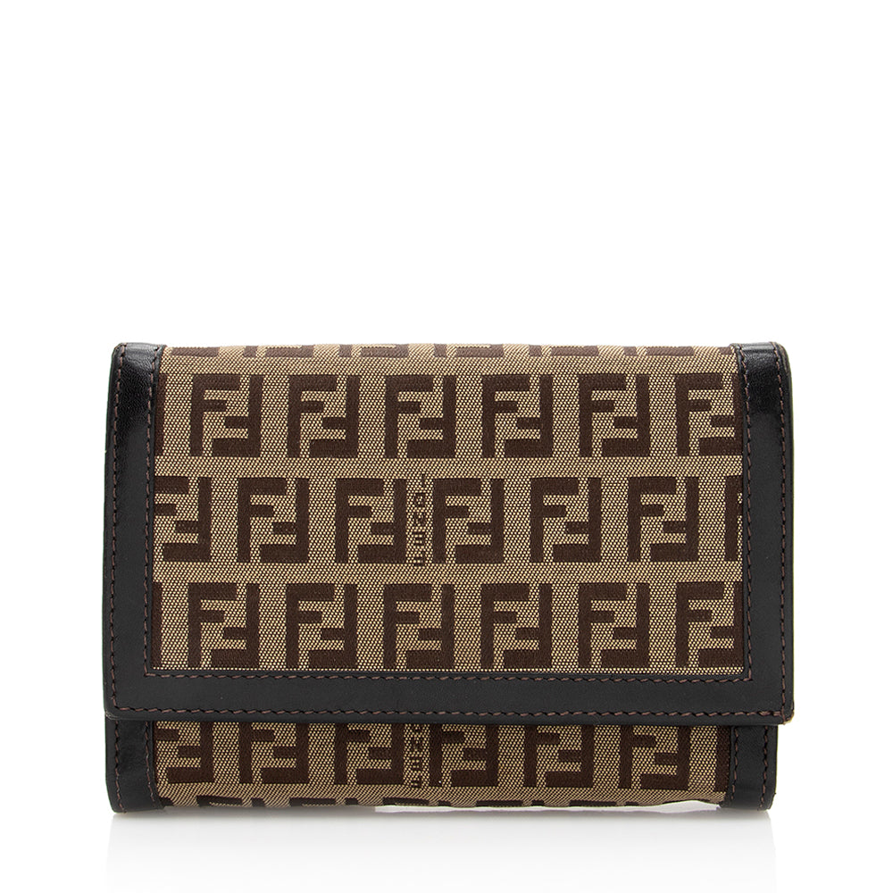 Fendi Zucchino Compact Wallet