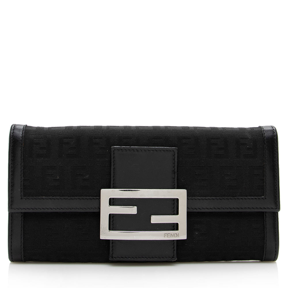 Fendi Zucchino Flap Wallet