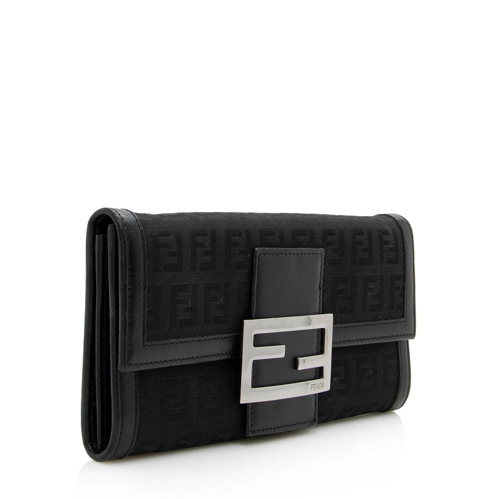 Fendi Zucchino Flap Wallet