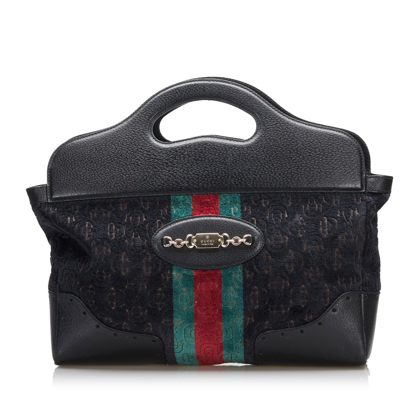 Gucci Medium Embossed Horsebit Velvet Punch Tote Tote Bag