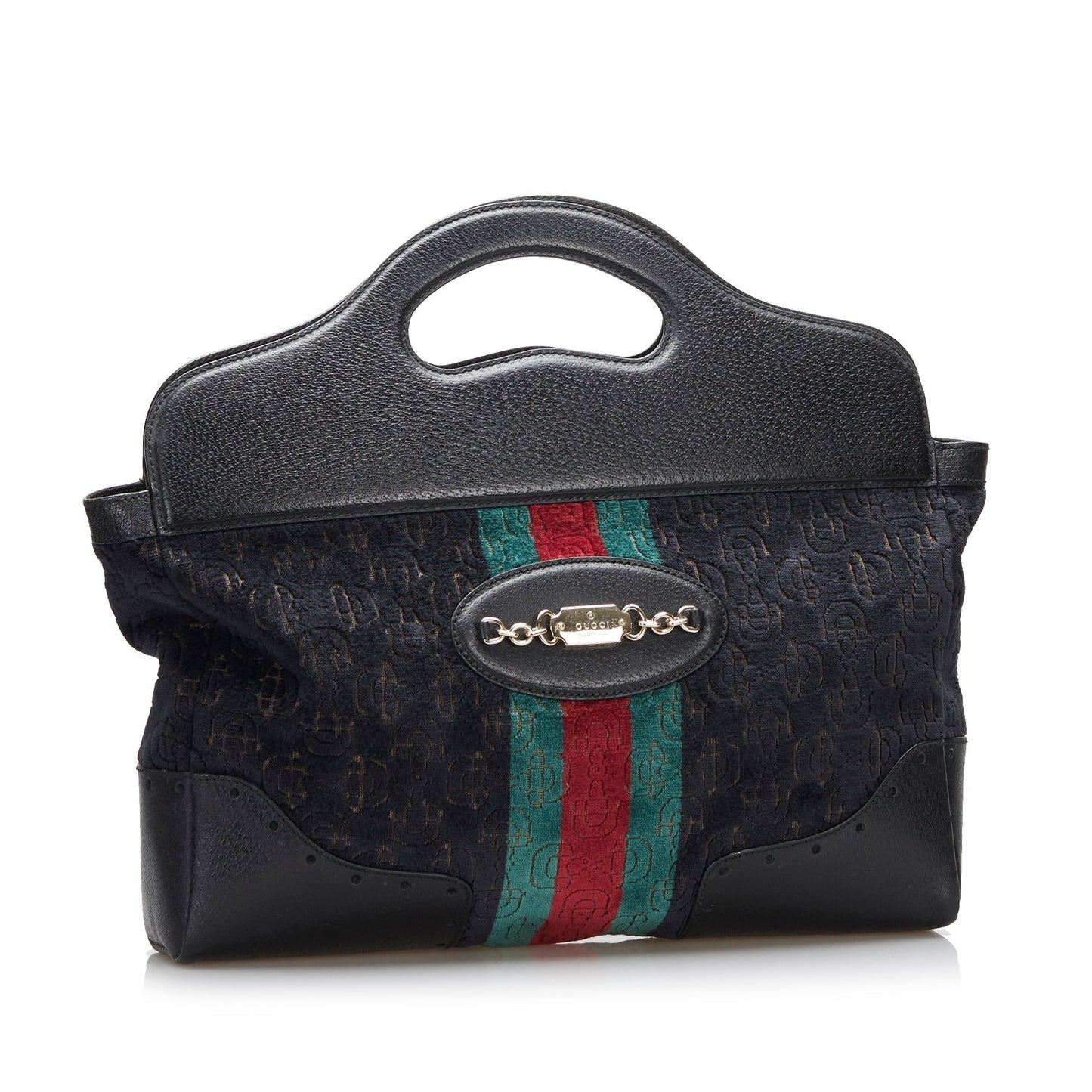 Gucci Medium Embossed Horsebit Velvet Punch Tote Tote Bag