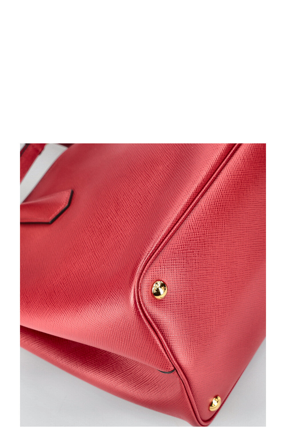 PRADA Large Double Tote Bag Saffiano Leather Red