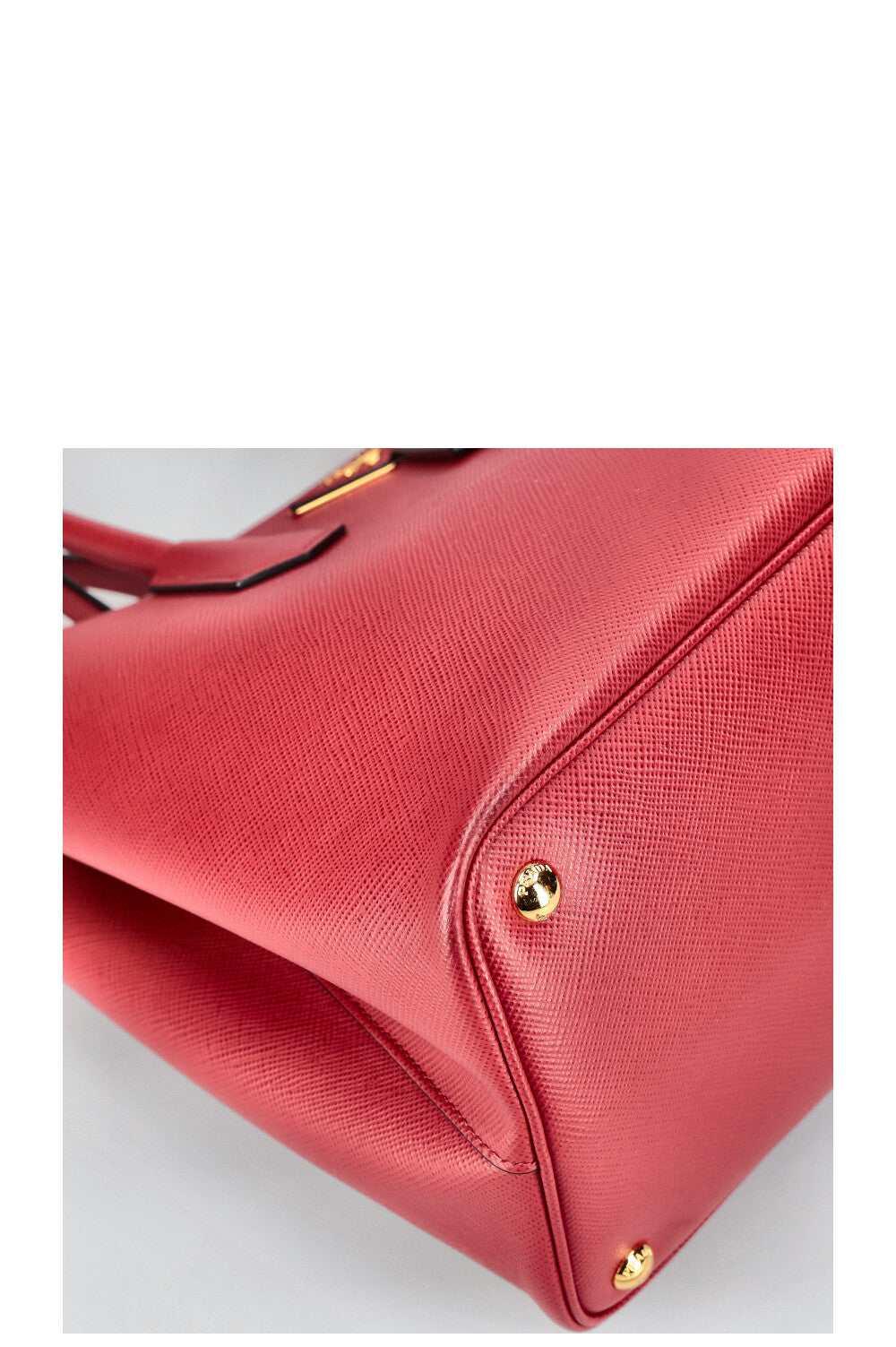 PRADA Large Double Tote Bag Saffiano Leather Red