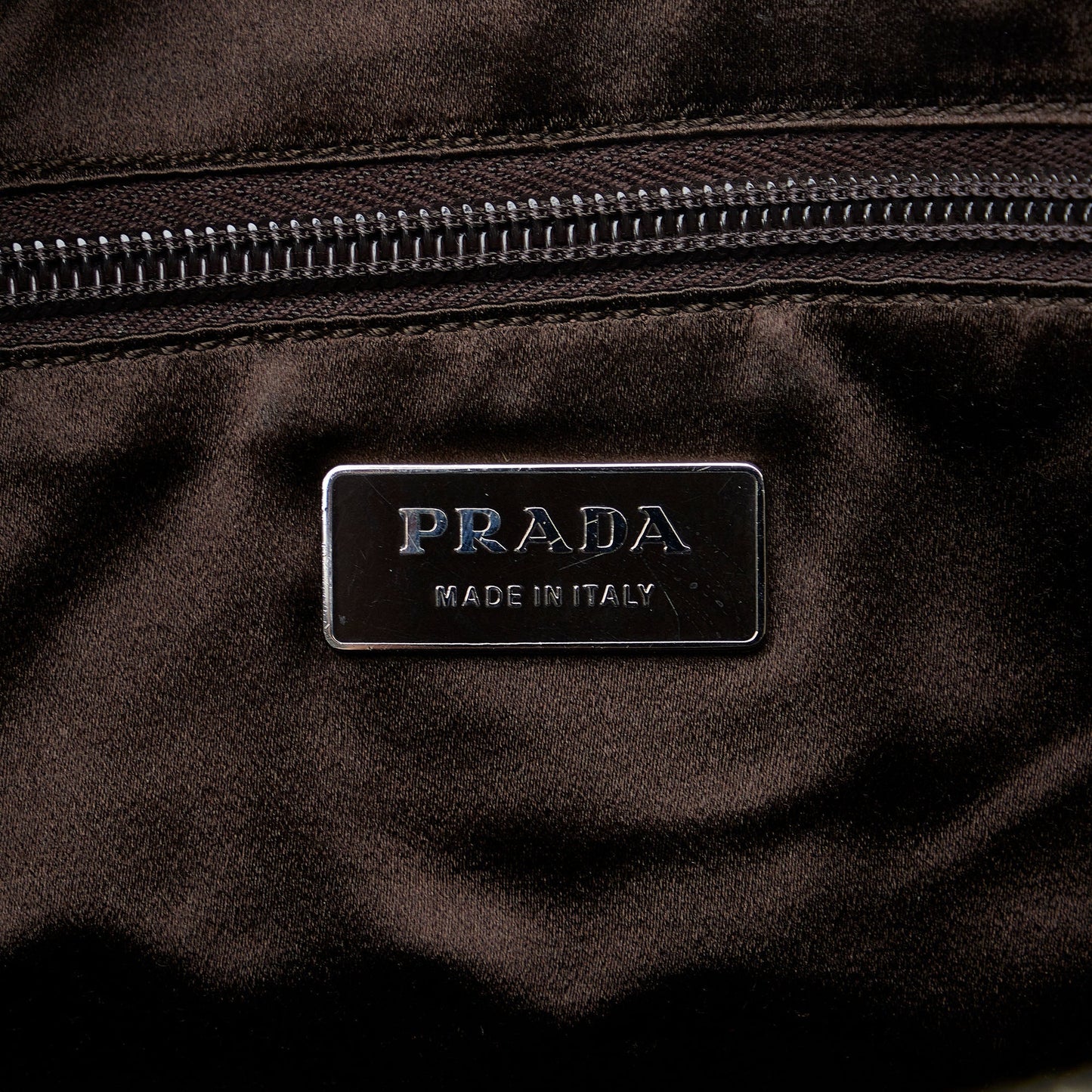 PRADA Canapa Bauletto Handbag