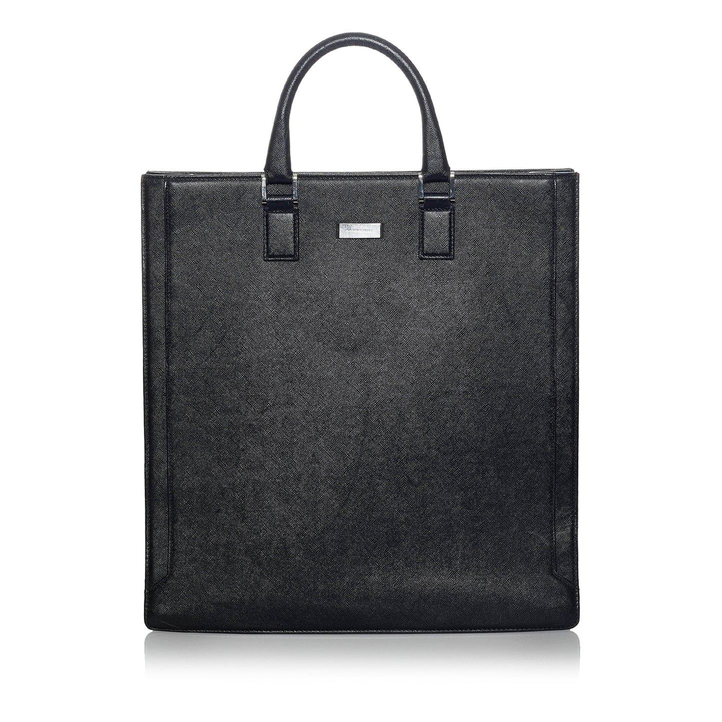 Black BBR Leather Tote Bag