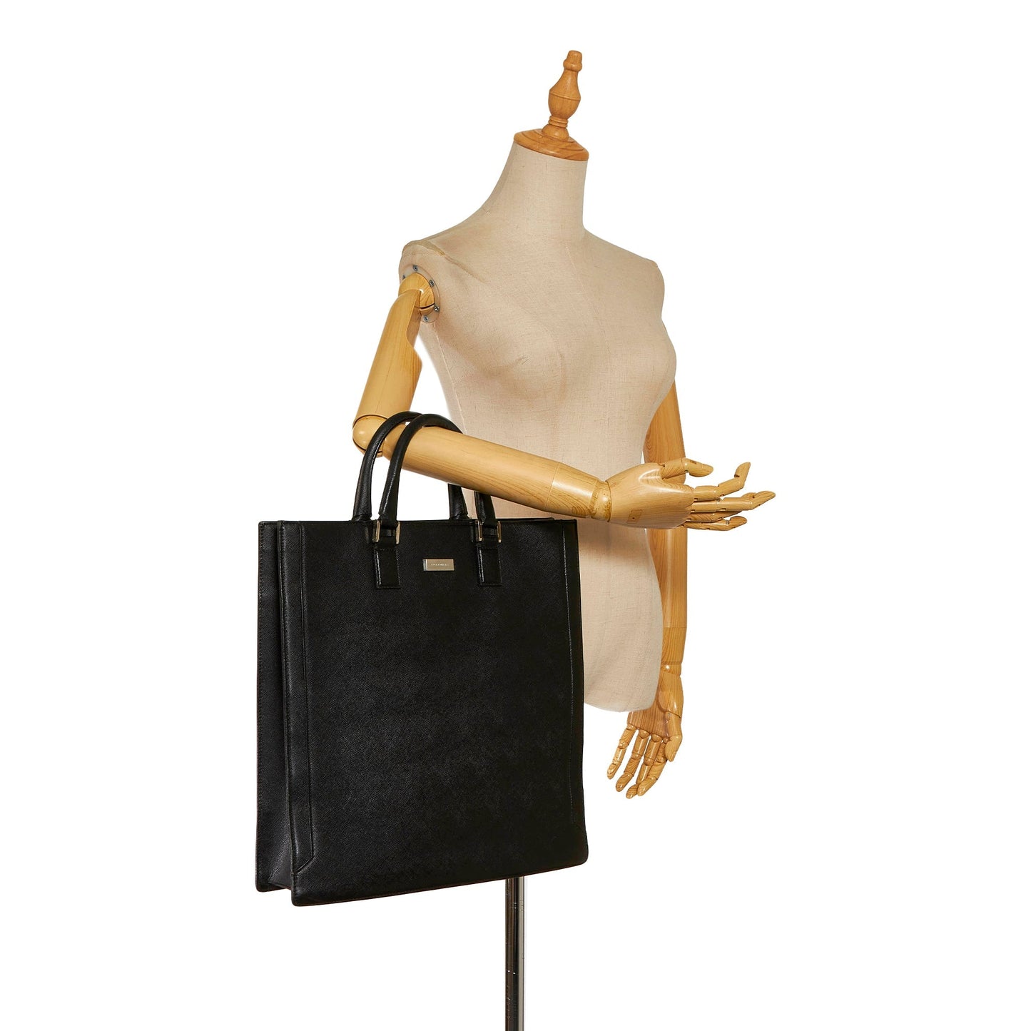 Black BBR Leather Tote Bag