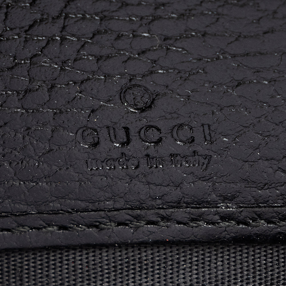 Gucci Calfskin Butterfly Farfalla Zip Around Wallet