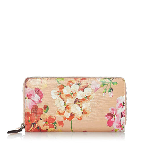 Gucci GG Blooms Zip Around Long Wallet