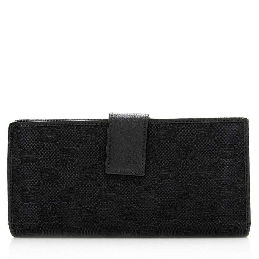 Gucci GG Canvas Flap Continental Wallet - FINAL SALE