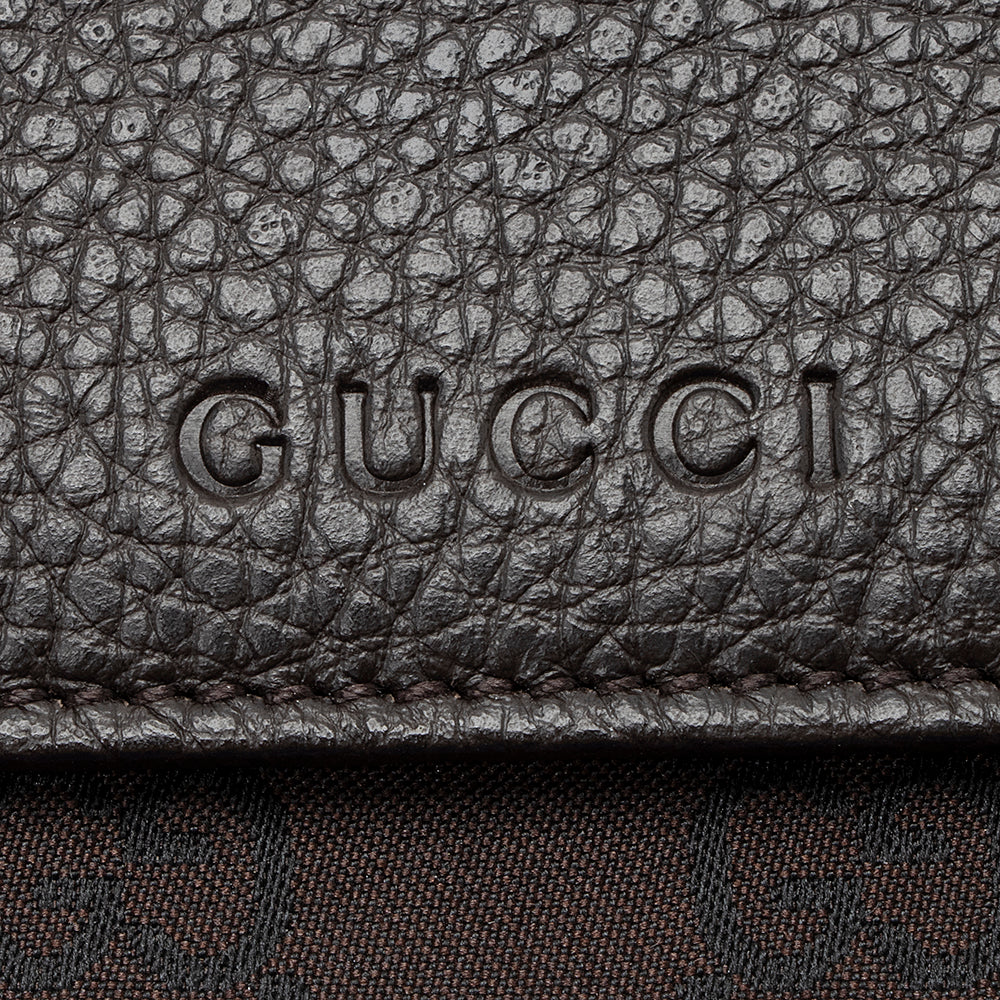 Gucci GG Canvas Flap Continental Wallet