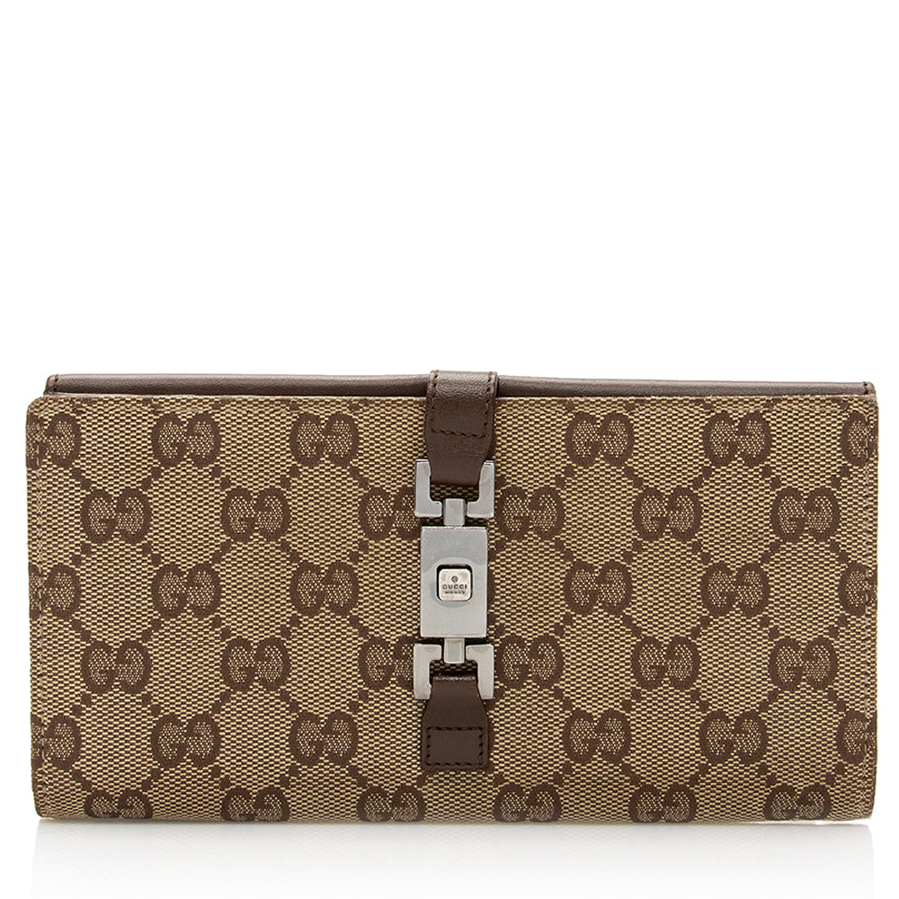 Gucci GG Canvas Jackie Long Wallet