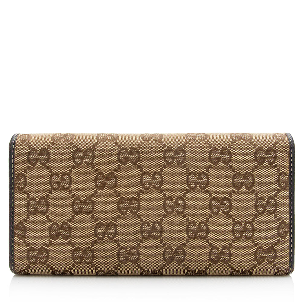 Gucci GG Canvas Britt Logo Wallet