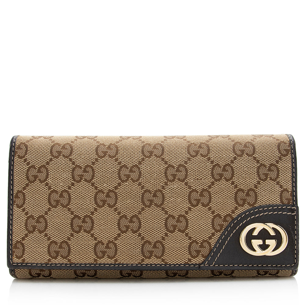 Gucci GG Canvas Britt Logo Wallet