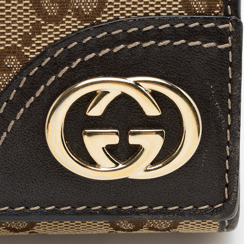 Gucci GG Canvas Britt Logo Wallet