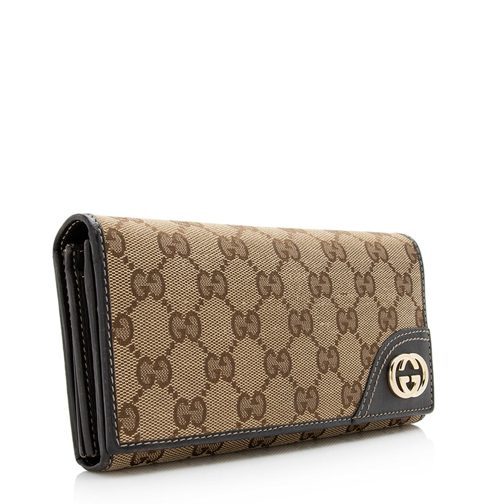 Gucci GG Canvas Britt Logo Wallet